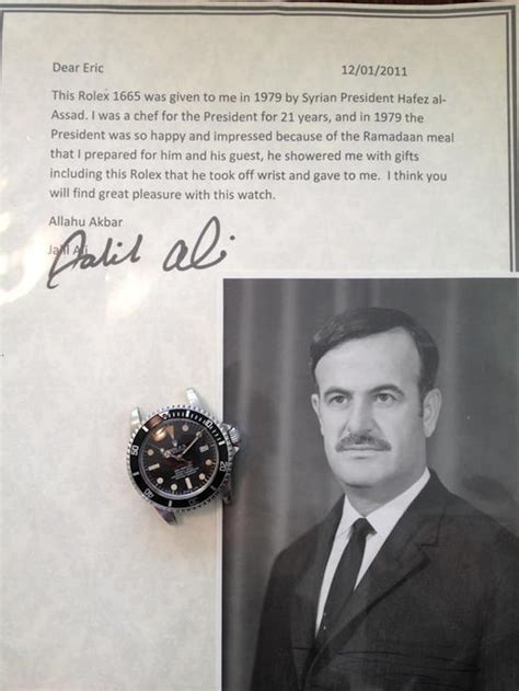 hafezal assad rolex|Found: Syrian Dictator Hafez Al.